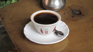 A freshly-brewed cup of Ethiopian coffee...